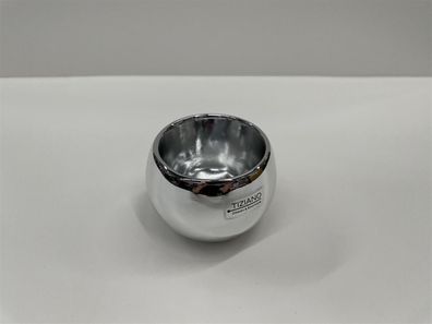 Tiziano Kerzenhalter rund H: 7 cm D: 7 cm silber