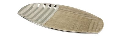 Gilde Schale "Newtown" creme matt, silber glänzend L=20,5 cm B= 41,5 cm H= 3,5 cm