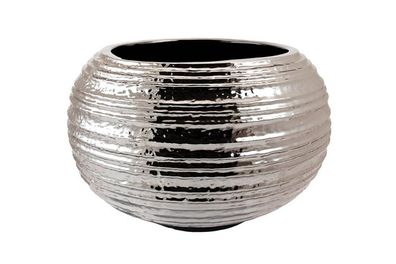 Kaheku Vase Kübel Medan silber, Ø 35,5 cm, H= 23 cm 
 7833035897