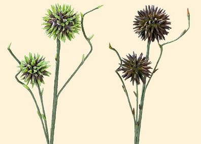 Gilde Deko Alium Lauchpflanze 2 Blü?ten 42633 Kunstblume