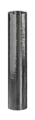 Kaheku Leuchter Nixon Edelstahl 7,5 cm Ø 35h 
für Stumpenkerze 7 cm Ø , gehämmert