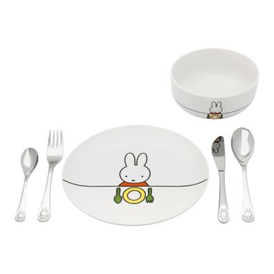 Zilverstad Kindergeschirr Set Miffy 6 tlg