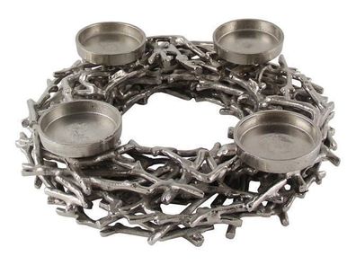 Kaheku Kranz Coral silber 43 cm Ø 9 h
für 4 Kerzen bis 8 cm Ø 845045397