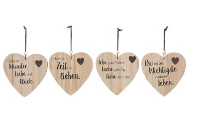 Gilde Mdf 1 x Herzschild Liebe 41331 sortiert