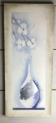 Formano Gemälde Blumenvase by Marilyn Robertson 80x34,5x3,5cm Holzrahmen B-Ware!(A