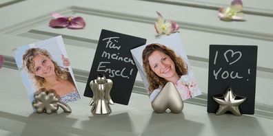 Gilde Metall Stern Kärtchen/Fotoclip