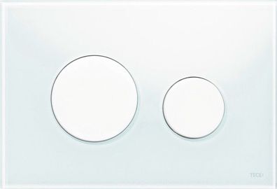 TECE TECE-Loop WC-Betaetigungspl. Glas weiss