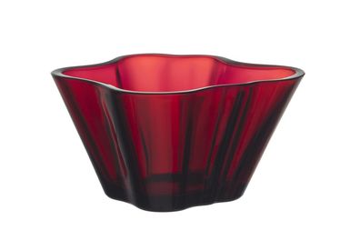 Iittala Alvar Aalto Schale - 75 mm - Cranberry 1026647