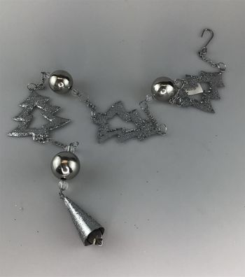 Gilde Hänger Kette Alu silber Tannen L:100cm