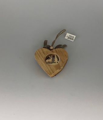 Gilde Hänger Herz Holz D:9,5cm
