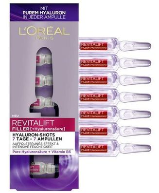L'Oreal Hyaluronserum 1,3 ml - Hochkonzentriertes Feuchtigkeitsserum fuer Strahle