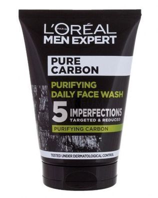 L'Oréal Men Expert Gesichtswaschgel mit Aktivkohle, 100 ml