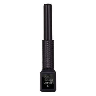 L'Oreal Paris Infaillible Grip 24H Flüssiger Eyeliner Mattschwarz 01 Ink, 1 Stüc