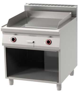 Gastronomie Hotel Küche Thermik Serie 900 Elektro-Grillplatte mit Unterbau FTH-9080E