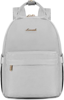 Kleiner Rucksack Damen Mini Cityrucksack Handtasche 2 in 1 Tagesrucksack Grau