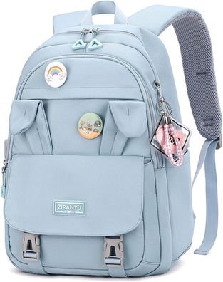 Rucksack Damen Schulrucksack Anti-Diebstahl 15,6 Zoll Blau