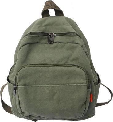 Makukke Damen Canvas Rucksack Klein Grün Daypacks