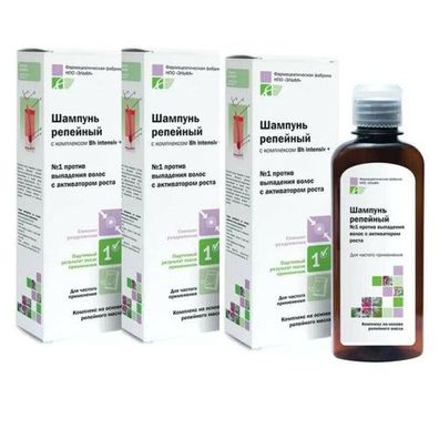 3x200 ml Elfa Shampoo Klette gegen Haarausfall mit einem Wachstumsaktivator