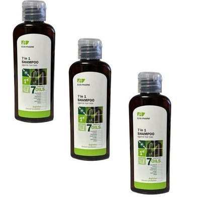 3x 200 ml Elfa Shampoo 7 in 1, 7-Öl-Shampoo