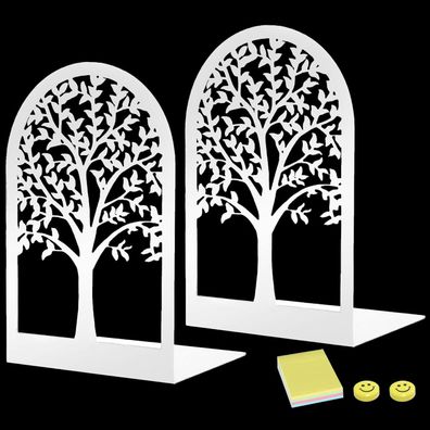 Qualsen Bücherstützen Metall Bücherhalter Regal Book Holder 1 Paar