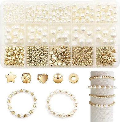 720 Stück Perlen Auffädeln Kit Armbänder Selber Machen Mädchen Schmuck DIY