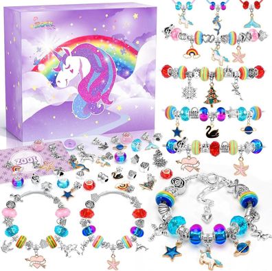 Einhorn Armband Bastelset Mädchen DIY Schmuck 4-13 Jahre