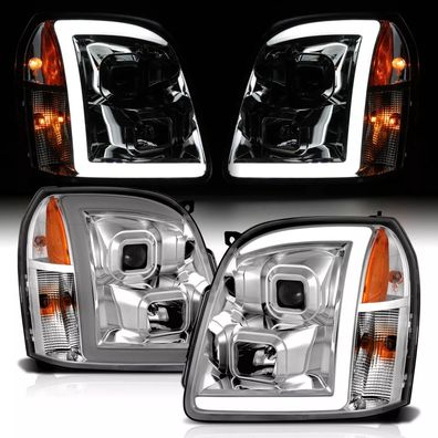 GMC Yukon Projector Scheinwerfer LED Tube 07 - 14 Denali chrom 2007 2014 2013 13