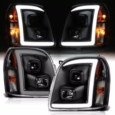 GMC Yukon Projector Scheinwerfer LED Tube 07 - 14 Denali schwarz 2007 2014 2013 13