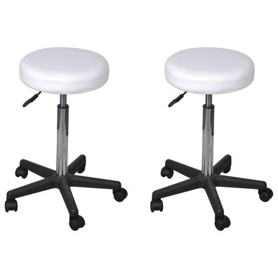 2x Bürohocker | Drehstuhl | Arztstuhl | Rollhocker | Höhenverstellbar bis 84 cm