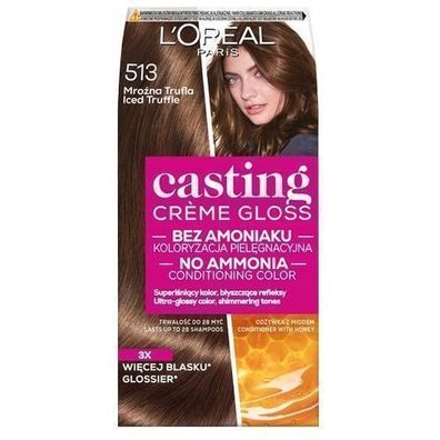L'Oreal Paris Casting Creme Gloss Haarfarbe 513 Frostige Trueffel - 1 Packung