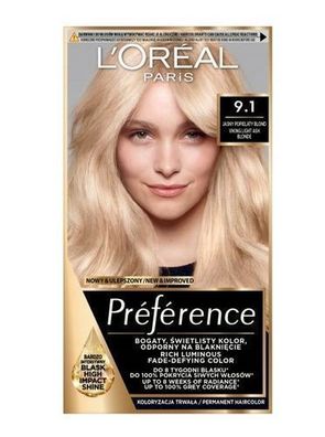 L'Oreal Paris Preference Haarfarbe 9.1 Oslo Blond
