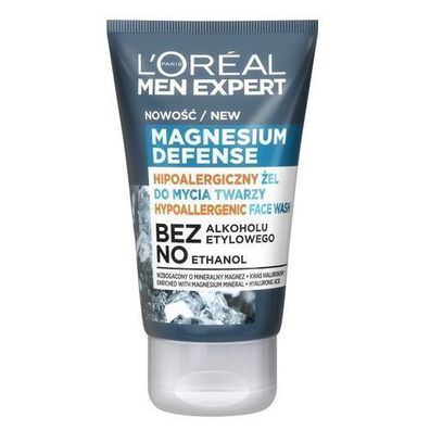L'Oreal Paris Men Expert Magnesium Defense Gesichtsreinigungsgel, 100ml