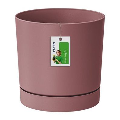 Blumentopf Blumenkübel mit Untersetzer Rund Marsala 1,2 l