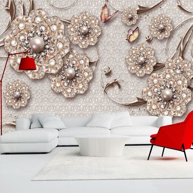 Vlies Fototapete Wandtapete Wandbilder Luxus Kreative Blumen Fototapeten 1278