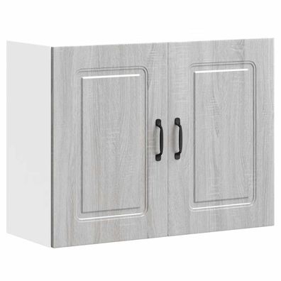 vidaXL Küchen-Hängeschrank Kalmar Grau Sonoma Holzwerkstoff