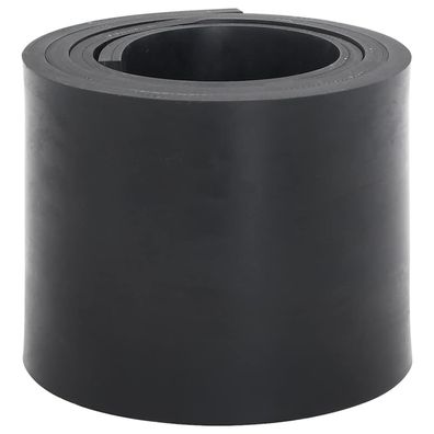 vidaXL Gummileiste für Schneepflug Schwarz 200x15x1 cm