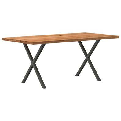 vidaXL Esstisch Hellbraun 180x90x74 cm Massivholz Eiche Rechteckig