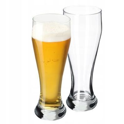 KADAX Biergläser Set, Bierseidel aus Glas, Biertulpen, 665 ml, 2 Stück