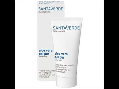 Santaverde 3x Kleingröße aloe vera gel pur ohne Duft 50ml