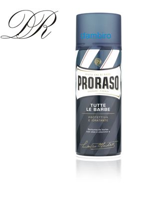 Proraso Rasierschaum Spender BLU Protettiva e Idratante 50ml MINI