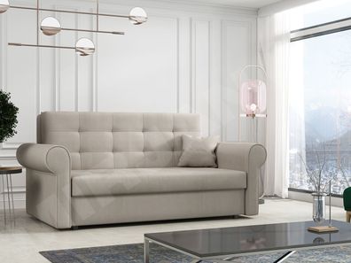 Sofa Viva Silver III Couch Schlafsofa Polstersofa Bettkasten Bettfunktion Schlafcouch