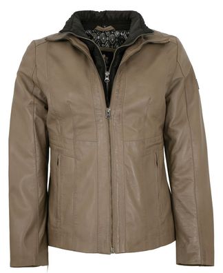 OTTO KERN - Damen Lederjacke Lammnappa coffee