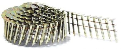 7.200 Coil-Dachpappnägel 3,1x32 mm verzinkt 16° für Bostitch, DeWalt , Prebena