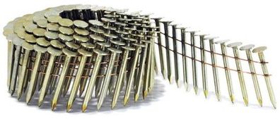 7.200 Coil-Dachpappnägel 3,1x38 mm verzinkt 16° für Bostitch, DeWalt , Prebena