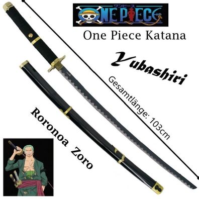 NEU One Piece Katana Schwert Yubashiri Roronoa ZORO 103cm für Cosplay Anime Fans