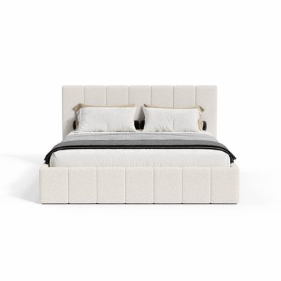 FEDVE Polsterbett Doppelbett Malfo Slim Bett Bettkasten 120/140/160/180/200x200 cm