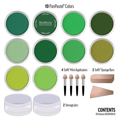 PanPastel 10 - Grünes Set