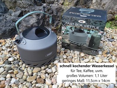 NEU NGT schnell kochender Outdoor Wasserkessel für Tee Kaffee Camping Wandern