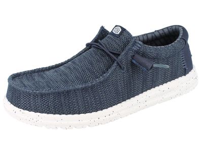 HEY DUDE Wendy Damen Schlupfsneaker Slipper Halbschuhe navy Textil Leichtgewicht