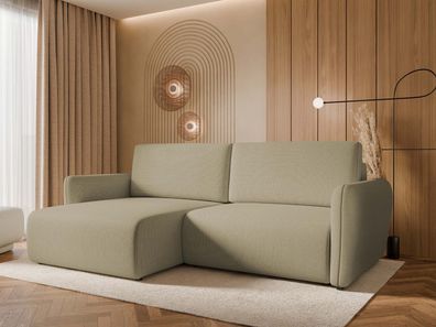 Ecksofa Goya Slim L mit eins Bettkästen und Schlaffunktion Polstergarnitur M24
